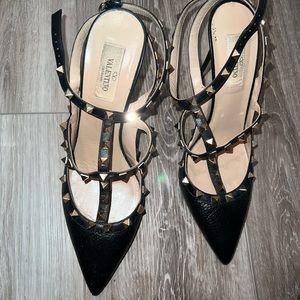 Valentino Rockstud Patent Leather Heels